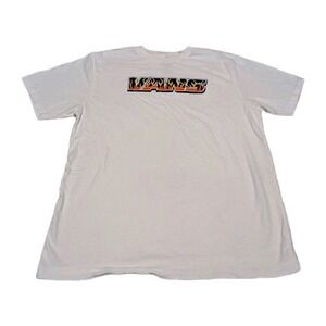 Vans Youth T Shrit Flames Short Sleeve Crew Classic Spell Out Logo